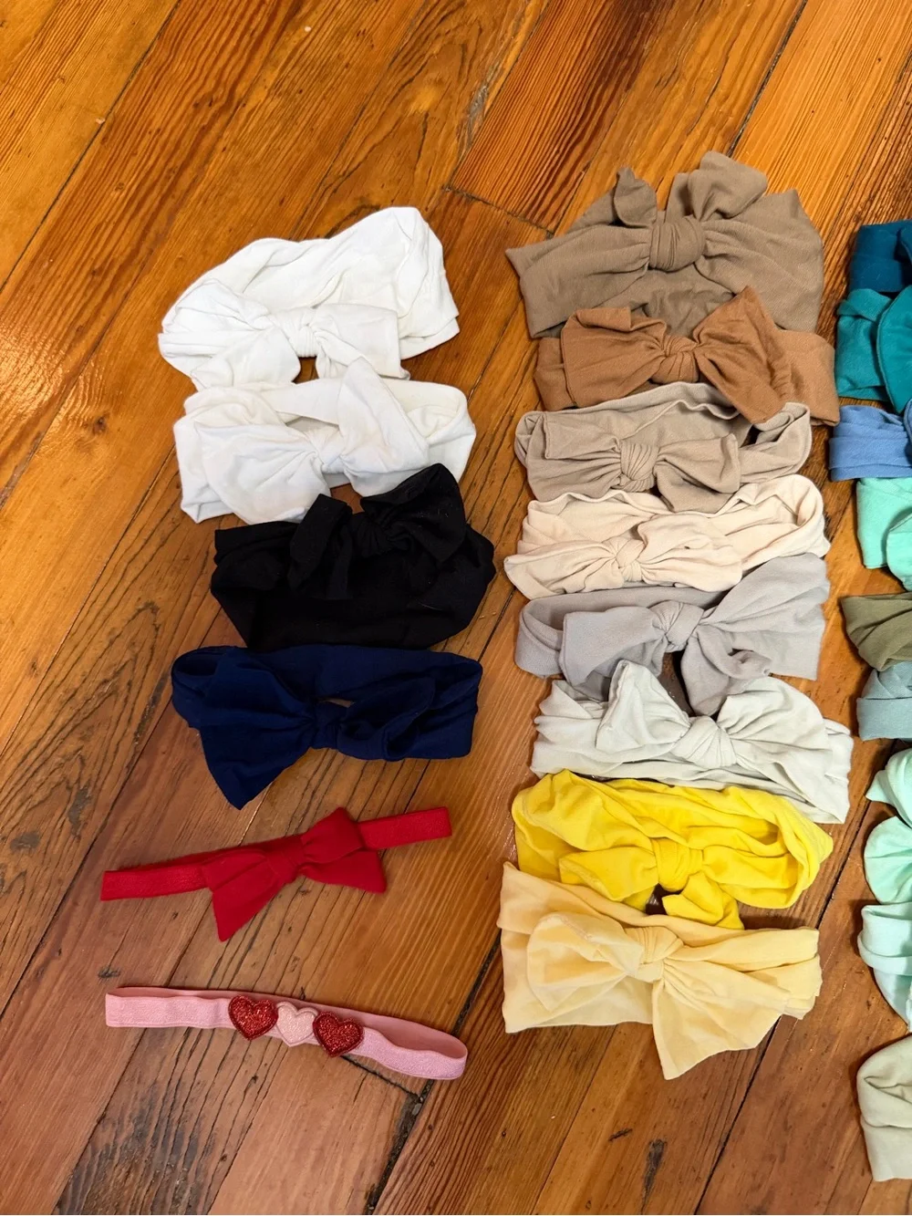 Baby Girl Nylon Bow Headbands Lot Newborn Infant Toddler 30+ Colors
